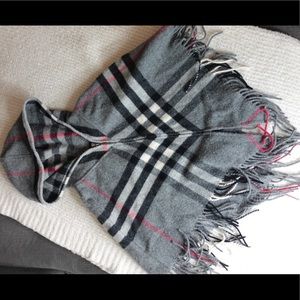 Wool girls poncho